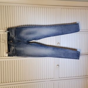 Express Stretch+ Leggings Light Wash Mid-Rise, Size 6L